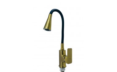 Смеситель для кухни Temmax TM-552-4 (золото матовое)