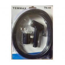 Шланг с лейкой для биде Temmax TN-44 (черная лейка + черный шланг)